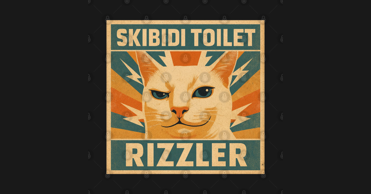 Skibidi Toilet Rizzler Meme Funny Memes Internet Memes GenZ - Cat Art ...