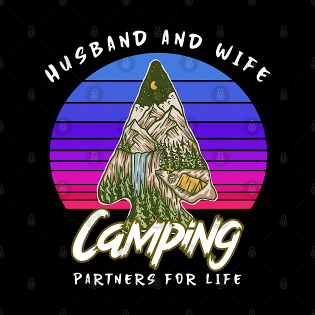 Husband and Wife Camping Partners for Life by FromBerlinGift