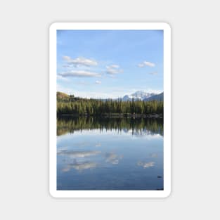 lake reflection in the mountains Magnet