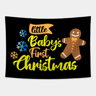 Little babys first christmas yellow. Tapestry