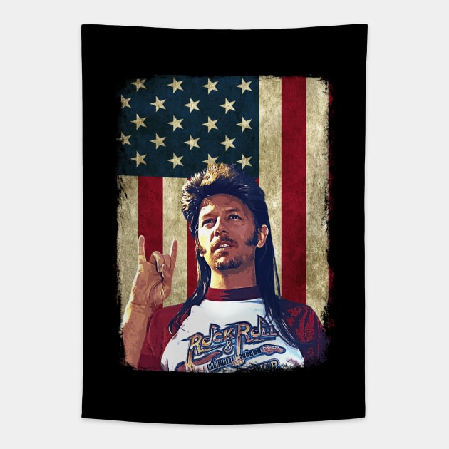 Vintage American Flag Merica Tapestry by Symmetry Stunning Portrait