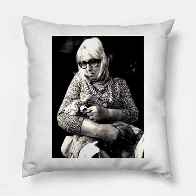 Woman with Lamb Pillow by bywhacky