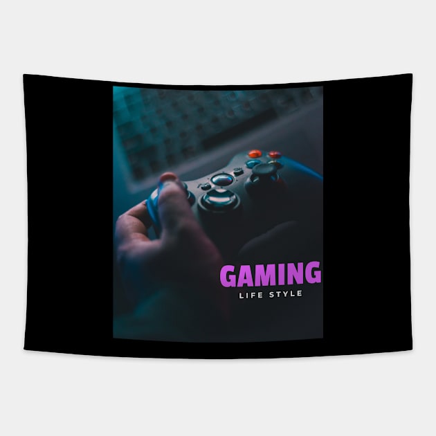 Gaming Lifestyle Tapestry by TokerTees