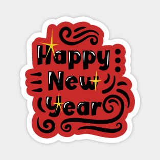 Happy New Year Greetings Magnet