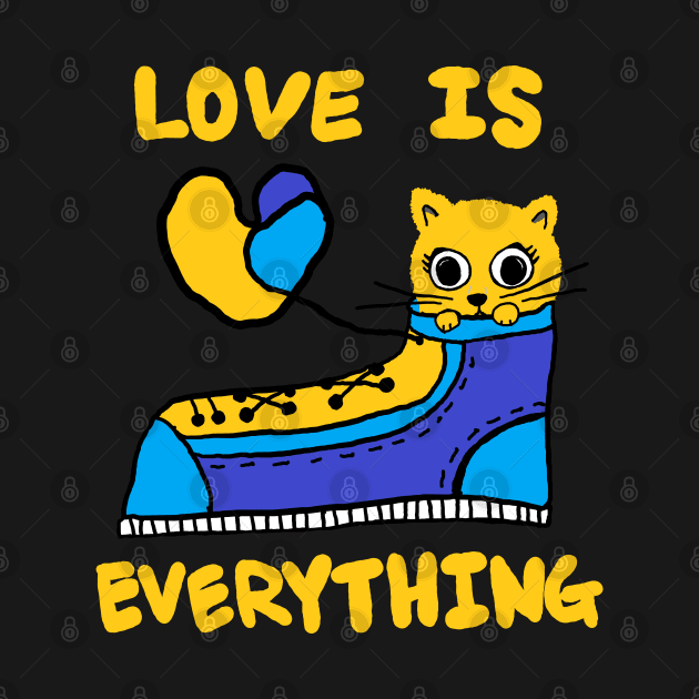 love is everything, lovely cat by zzzozzo