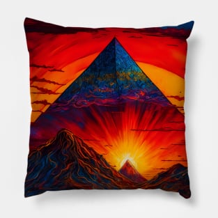 Giza Pyramid in the Sunset Pillow