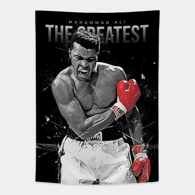 Muhammad Ali Tapestry by Creativedy Stuff