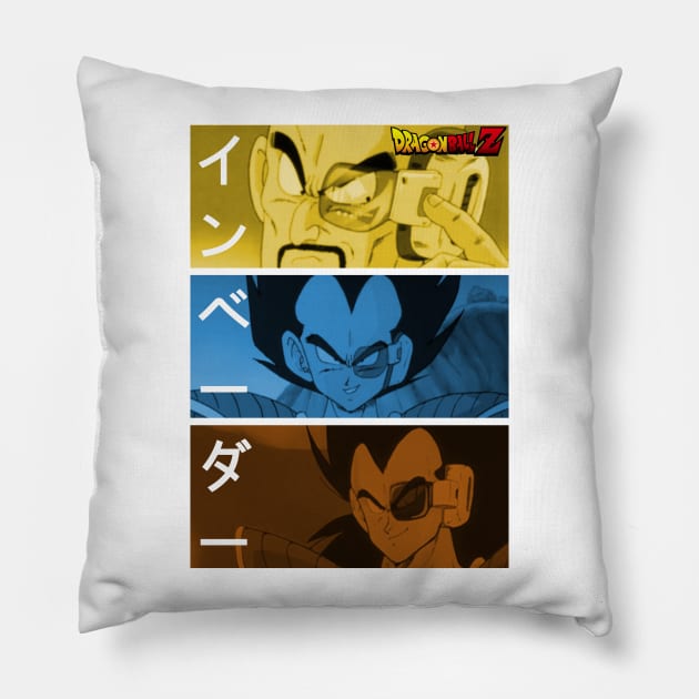 saiyan invaders Pillow by 10thstreet