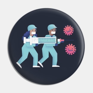 Nurses Fighting Coronavirus Pin