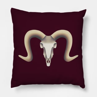 Ram Skull Pillow