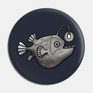 Angler Fish Swims Deep Pin