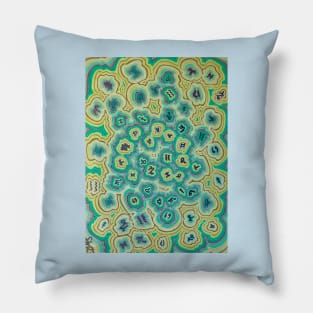 Zen Doodle Astrology Yellow Morning Pillow