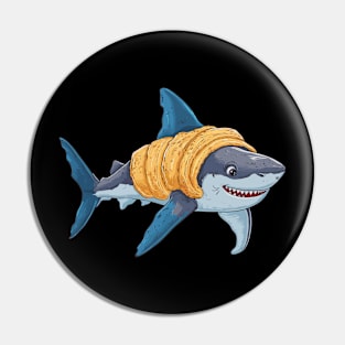 Croissant Shark Pin