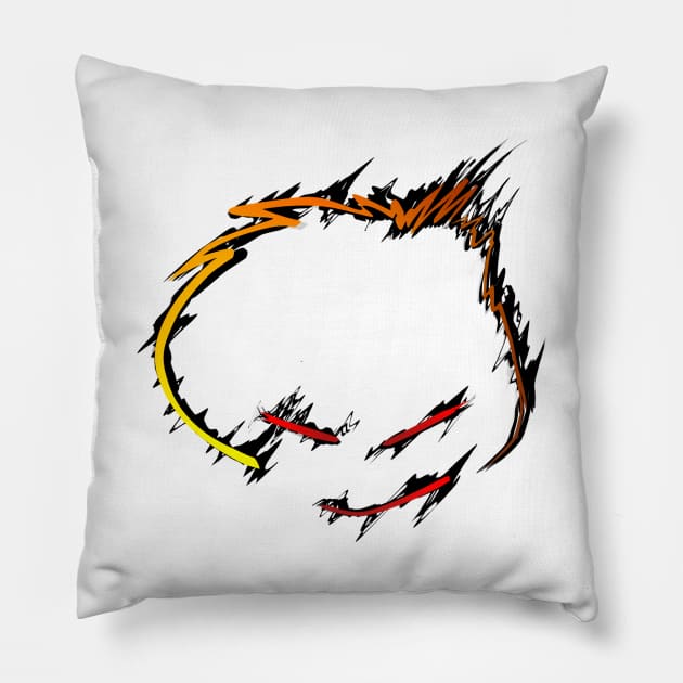 anti smile Pillow by flyagulaka