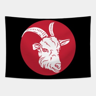 Goat Head Design Tapestry