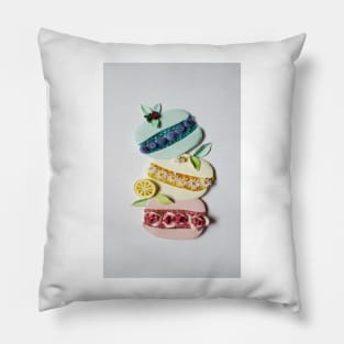 Printed Paper Quilling Art.Macarons Pillow