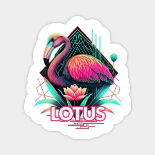 Lotus Vibes Flamingo Magnet