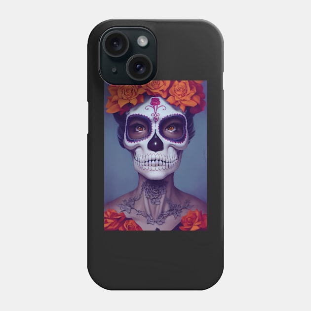 Dia de Los muertos Phone Case by Jada-Art-Shop