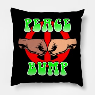 Peace Bump Anti-War Peace Slogan Pillow