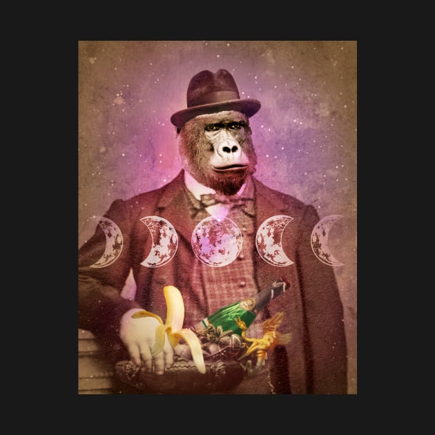 BeauRilla old timey gentleman gorilla ape victorian cameo by sandpaperdaisy