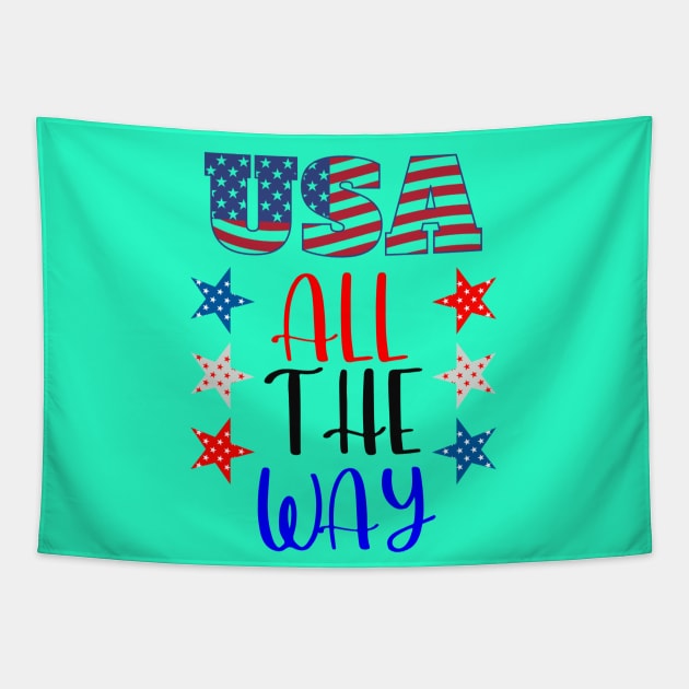 USA All The Way Tapestry by stadia-60-west