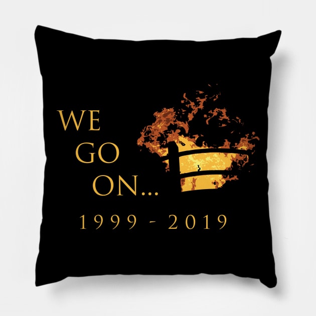 We Go On... Pillow by brkgnews