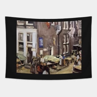 jewish quarter in amsterdam 1905 - Max Liebermann Tapestry