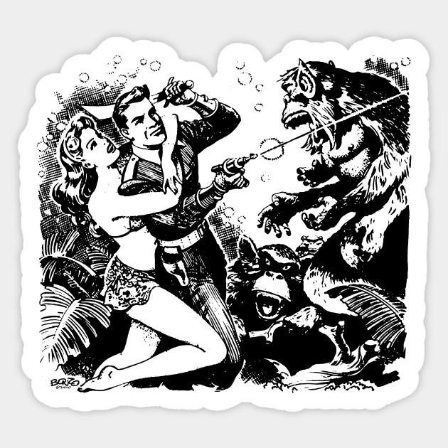 Sci Fi Pulp 2 - Sci Fi - Sticker