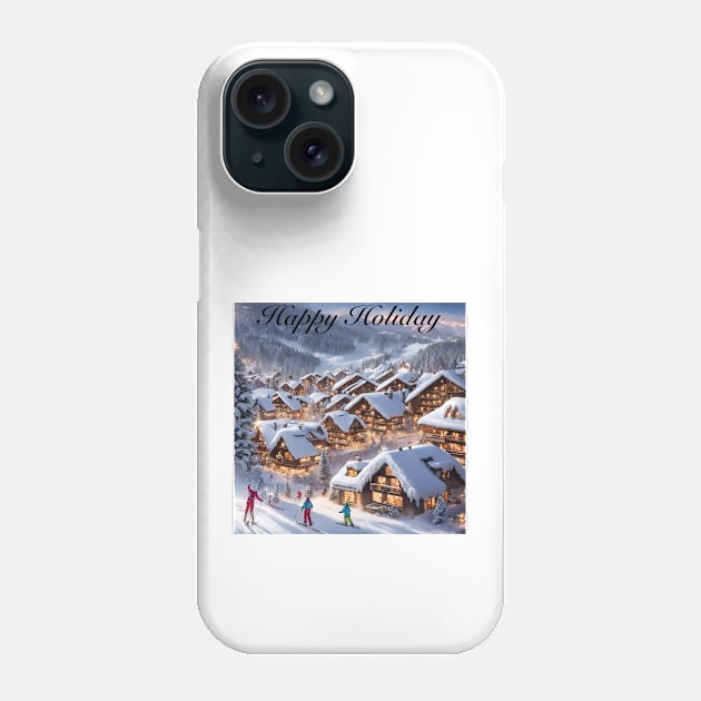 Happy Holiday Phone Case by Kings Court