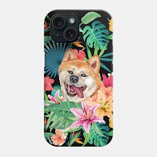 Tropical Red Akita 1 Phone Case