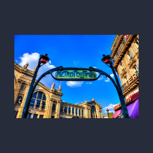 Paris Metro Art Nouveau Sign by tommysphotos