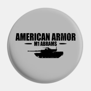 M1 Abrams Tank (distressed) Pin