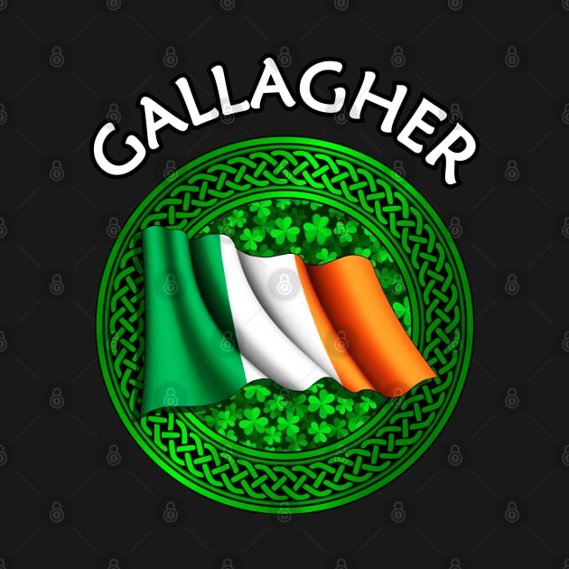 Irish Flag Clover Celtic Knot - Gallagher by Taylor'd Designs