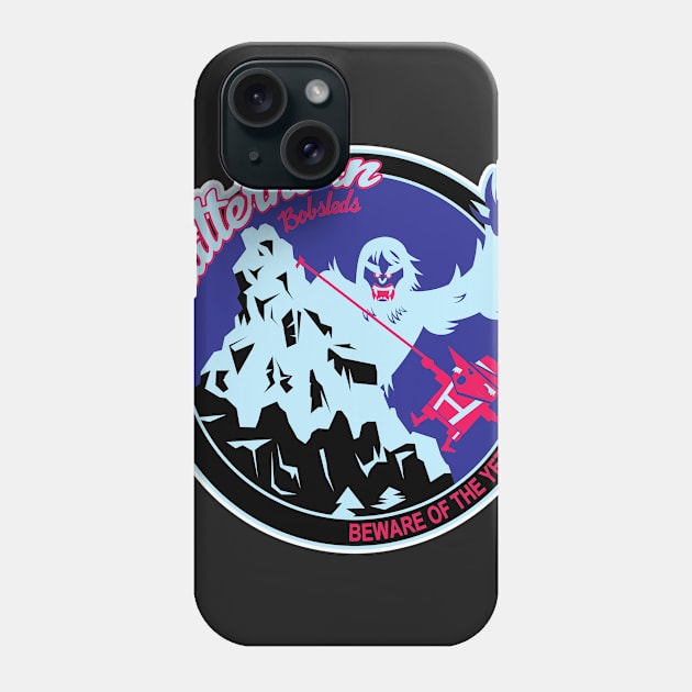 Matterhorn Bobelds (black, sky blue, royal) Phone Case by brodiehbrockie