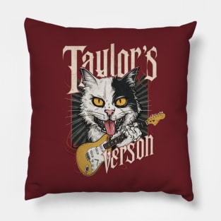 death metal taylors cat version Pillow