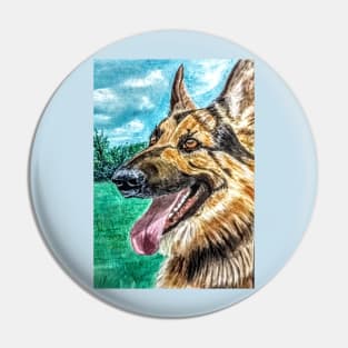 German shepherd Pin