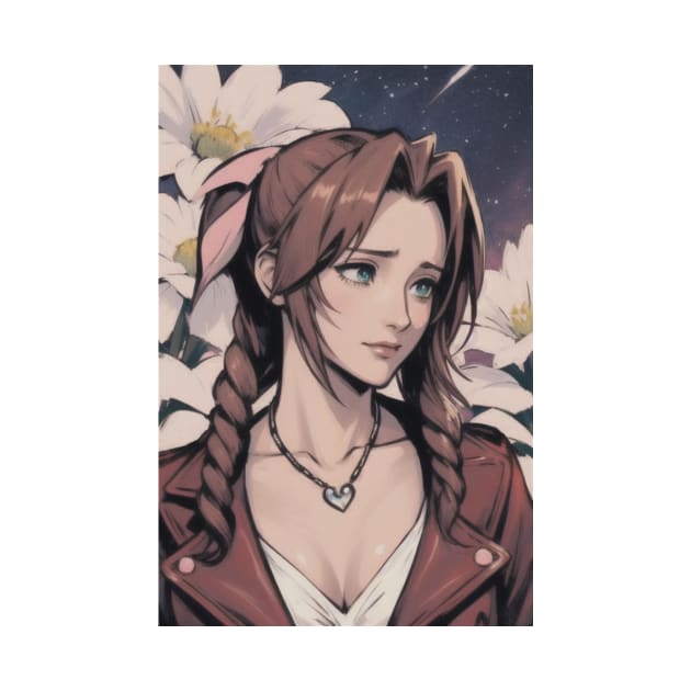 Aerith at Night by mindworldz