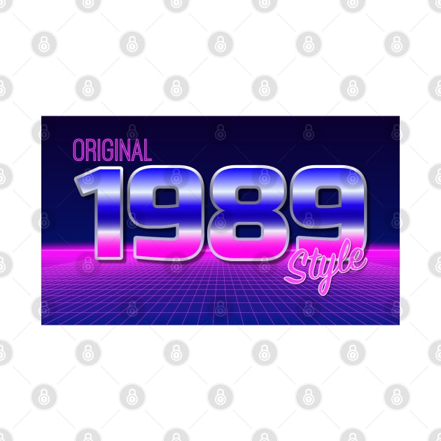 Original 1989 Style - 80s Neon Grid Nostalgia by thejamestaylor