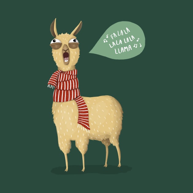 Holiday Llama by agrapedesign