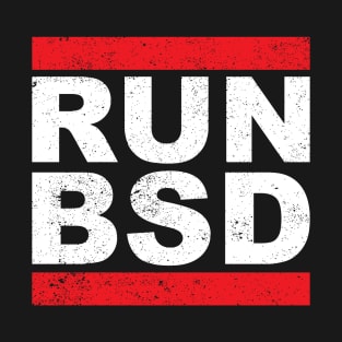 Run BSD Systems Admin Computer Nerd Hackers T-Shirt