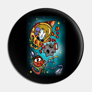 "Space Probing" art print Pin