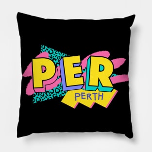 Retro 90s Perth PER / Rad Memphis Style / 90s Vibes Pillow