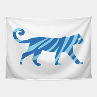 Sweet Tigers Blue Tapestry