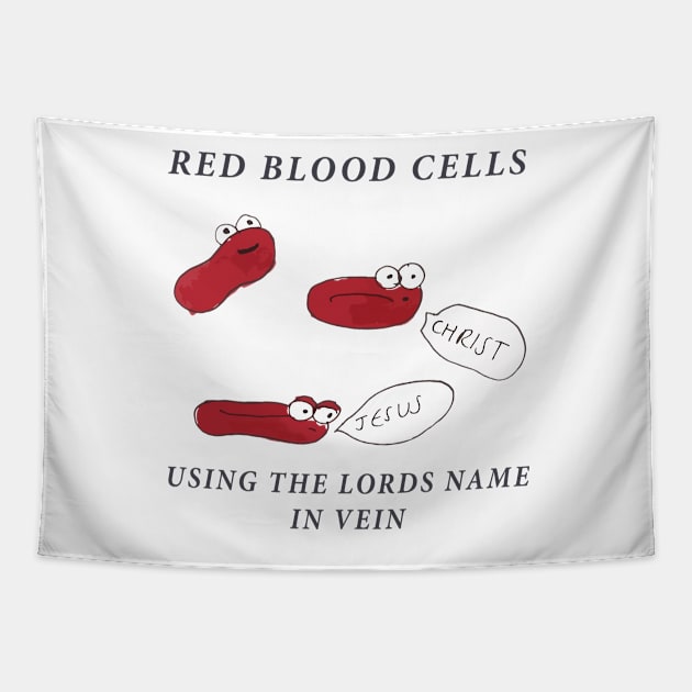 Red Blood Cells Tapestry by zoebrittle