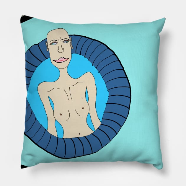 Nude Woman in Eye Pillow by ArtsyPieces