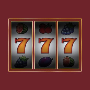 Slot Machine winning combination 777 (Color Ver.) T-Shirt