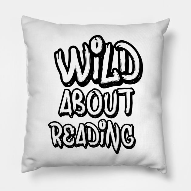 wild about reading Pillow by 101univer.s