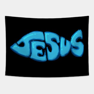 Jesus fish Tapestry