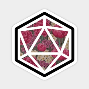 D20 Decal Badge - Roses Magnet