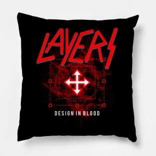 Layers - Design In Blood Pillow